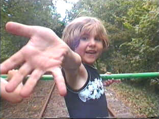 This is me on the Velo-rail.  I am letting Lisa and Ben do all the work.